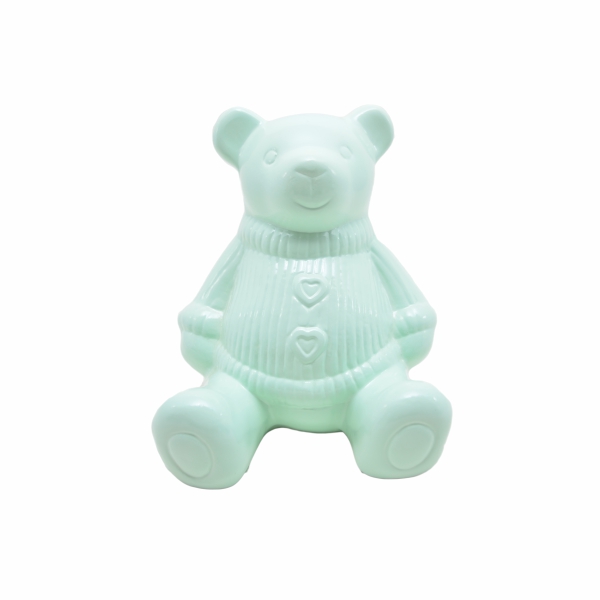 Urso verde de porcelana P